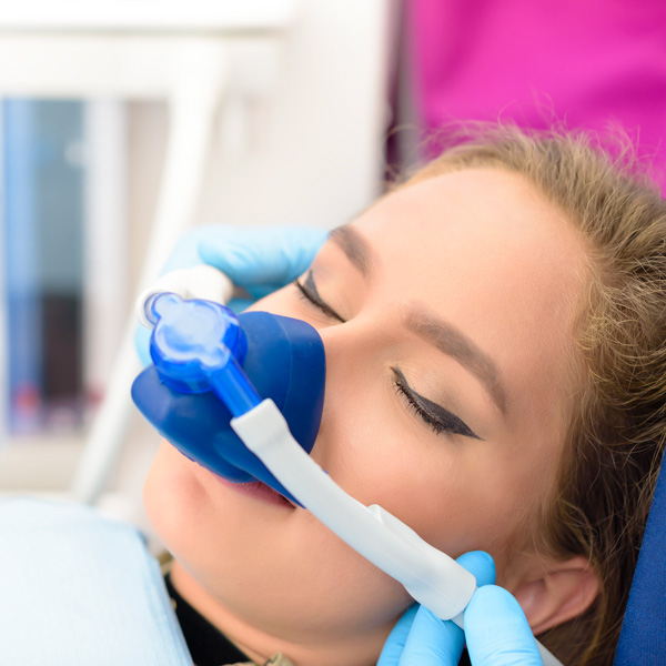 woman undergoing anesthesia